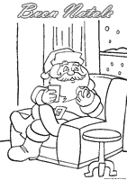 Disegno Babbo Natale da colorare